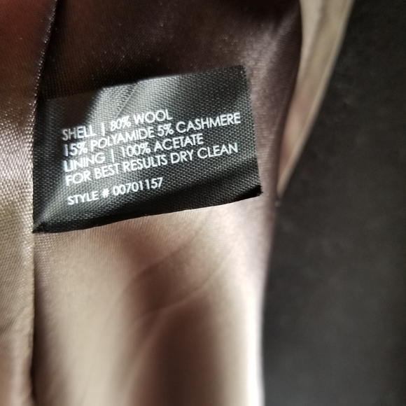 🧥CLUB MONACO BLACK WOOL DRESS COAT - Picture 6 of 13